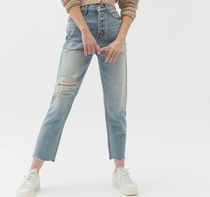 Urban Outfitters Slim Straight Distressed  Jeans